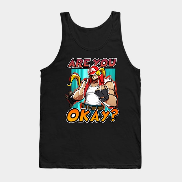 Terry Bogard T-shirt (Are you ok?) Tank Top by Black Star Art Guild